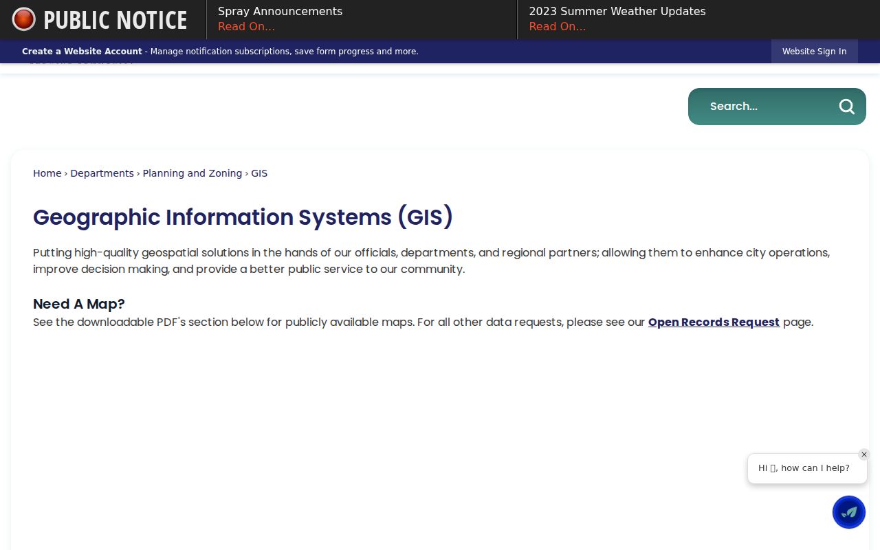 Balch Springs street directory GIS map hub for parcel and neighborhood research